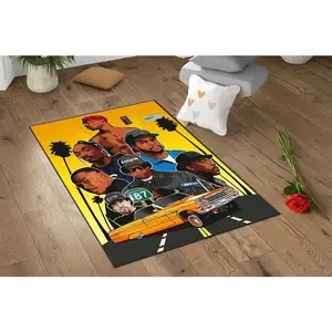Hiphop Rug, Rap Legends Rug, Rappers Rug, Music Rug, Music room Decor, Music Room Rug,Rap Stars Collage Rug,Unique Rug,Area Rug,Gift for Him