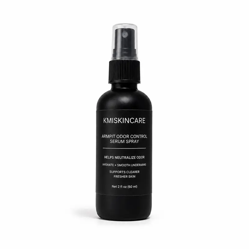 KMISKINCARE 120 Day Armpit Odor Control Serum Spray | Effective Odor Management & Freshness, Hydrate, Exfoliate Moisturize, & Soften underarm skin | for kids, teens, & adults
