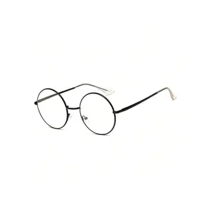 Small Round Clear Lens Glasses Non Prescription Circle Metal Frame Eyewear F1003-CD02