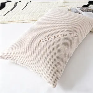 Pure Color Copper Fiber Pillowcase, Classic Minimalist Design, Secure Zip Closure, Soft Skin-Friendly, Comfortable All Seasons, Home & Hotel Use