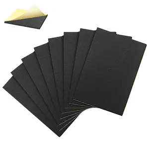 8 count Adhesive Padding, 12in X 8in X 1/8in Closed Cell  Sheet, Anti-Slip Neoprene Rubber Pad, 1/8" Thick Sticky , Soundproof and Anti Vibration