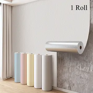 Self-Adhesive 3D Foam Wallpaper Patch, Waterproof Thick Vinyl Peelable Wall Panel, Easy Clean & Cut, Seamless Pattern for Home Decor