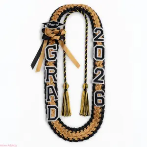 New Double Layer Graduation Sash With Handmade Braided Ribbon Multicolor Honors Cording For Ceremony Gift Light Luxury Summer Cute Fashion US Design