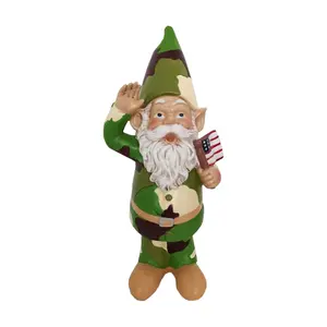 SWI Garden 12" Resin Army Gnome