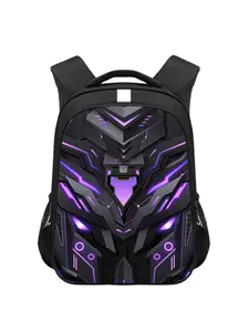 Cyberpunk Mechanical Print Large Capacity Backpack, Multi-Pocket Outdoor Hiking Camping Sport Bag, Lightweight Casual Men's Shoulder Bag