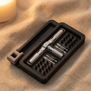 30-In-1 Strong Magnetic Precision Ratchet Screwdriver Set, Ergonomic Design, Efficient Repair Tool for Furniture and Bicycles