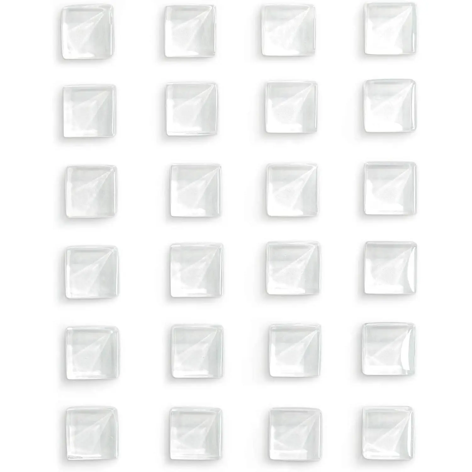 F-RM02  Fridge Magnets Refrigerator Magnets for Fridge Cute Glass Magnets Decorative Kitchen Office (White) Set Gift