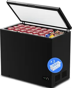 7.0 Cubic Feet Chest Freezer with 3 Removable Basket, Free Standing Top Open Door Compact Deep Freezer with Adjustable Temperature for Home/Kitchen/Office/Garage/Bar tiktokshopspringglowup
