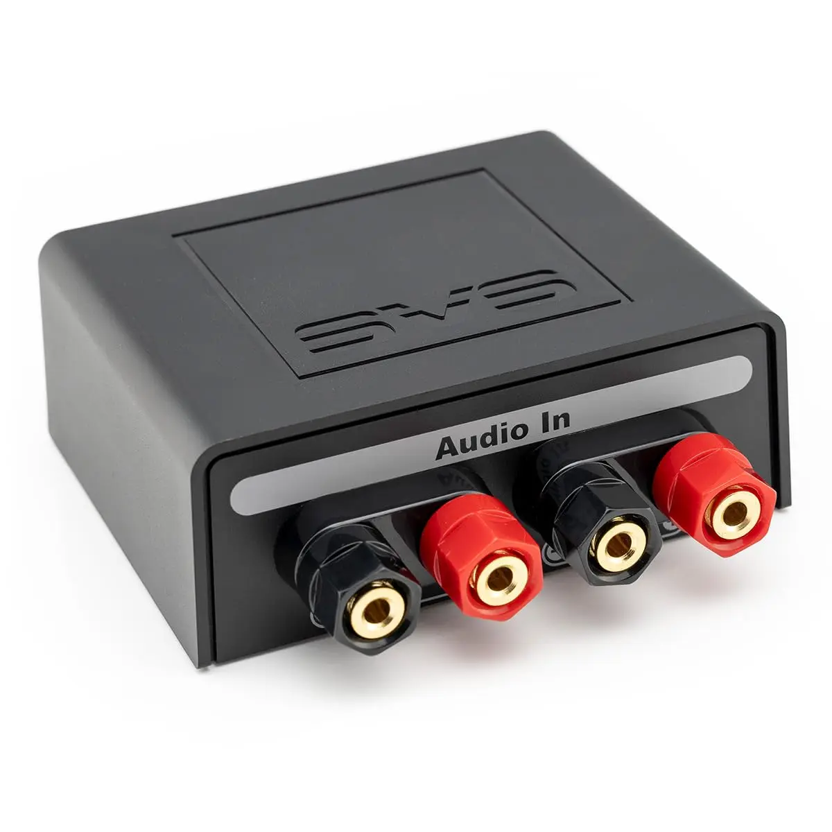 SVS SoundPath Speaker Level Subwoofer Adapter - Audio Accessory with Banana Posts, -30 dBV, Transparent Design, Line-Level Out for Integrated Amplifiers & Legacy Users, Ideal for Adding a Subwoofer to Stereo Amplifiers