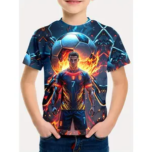 CR7 Men's Casual Short Sleeve T-Shirt - Soft and breathable fabric, machine washable, four-season comfort, everyday wear, stylish casual wear, durable material, printed shirt