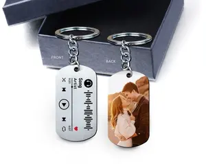 Custom Song Keychain, Valentines Gifts For Him, Personalized Gifts For Boyfriend, Valentines Day Gift For Husband, Couple Photo Keychain