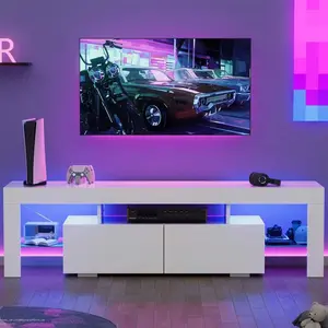 TV Stand For TV Up To 70",Entertainment Center With LED Lights TV Stand For TV Up To 70",Entertainment Center With LED Lights