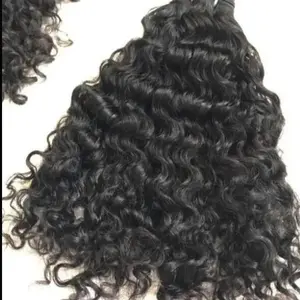Raw Unprocessed Burmese Curly Hair Bundles - 100% Human Hair from Myanmar, Natural Beauty, Versatile Textures, Authentic and Unprocessed
