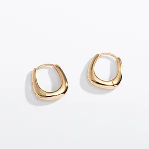 Teardrop Huggie Hoops
