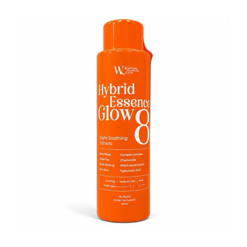 WC Natural Flawless Skin Hybrid Essence Toner 100ml | 8 Botanical Extracts, Aloe Vera, Centella & Hyaluronic Acid