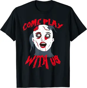 Come Play With Us Haunted Bewitch House Crew - Halloween T-Shirt - Tomasleza Shop 60B0B72DH796