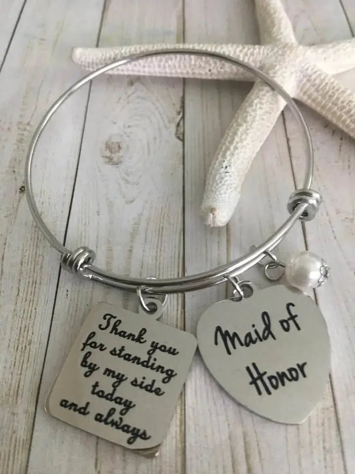 Maid of Honor Adjustable Bangle