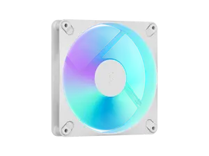 Fractal Design Dynamic 3 140mm ARGB White PWM Case Fan, High Durability Rifle Bearing, 7-Blade Swept Design, Daisy-Chain Cable, 350-1800 RPM