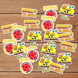 Stickers Pack 20 Pcs Colombia Luggage National Bumper Team Guitar Retro Vinyl Waterproof Soccer Bike Water Aesthetic Car Colorful Skateboard Bottle Laptop