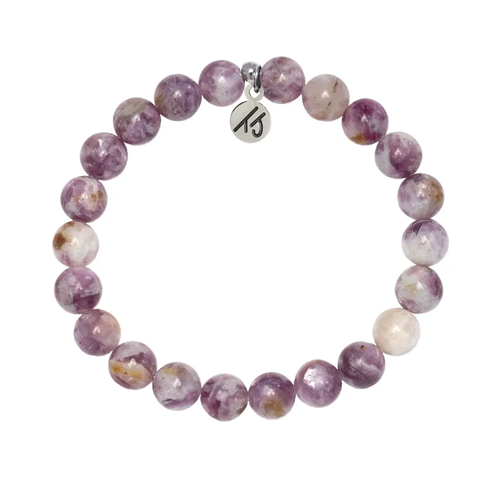 Defining Bracelet- Calming Bracelet with Lepidolite Quartz Gemstones