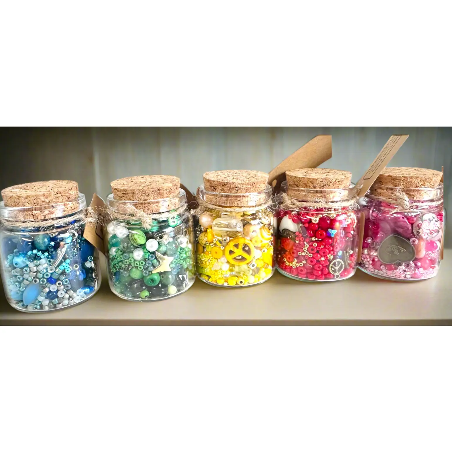 Mini Jar of Goodies/ Random Bead Jar/Trinkets and Treasures