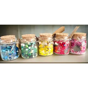 Mini Jar of Goodies/ Random Bead Jar/Trinkets and Treasures