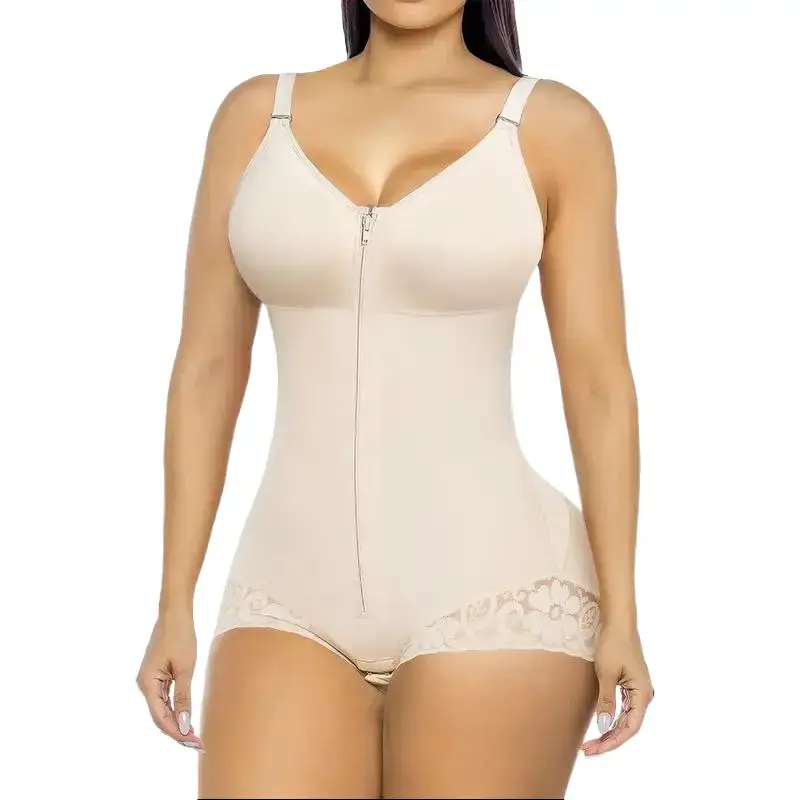 Women's Overbust Colombian Fajas Shapewear - Body Molding Faja, Body Shaper Cincher, Waist Trainer, High Waist, V-Neck Tummy Control Compression Brief Girdle