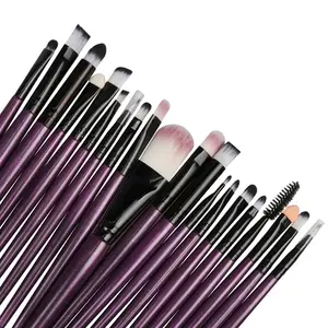Fairy Decor Zihei 20-Piece Makeup Brush Set High-Quality Soft Synthetic Fiber Materials for Face Eye Brow Lip Concealer Powder Foundation Blending Brushes Stylish Design Perfect for Beginners