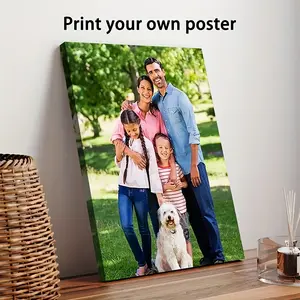 A 1-piece customizable canvas poster. Customize your photos to share your favorite memories and precious moments. A perfect gift for friends and family, wall art, and home décor. humorous bathroom decor