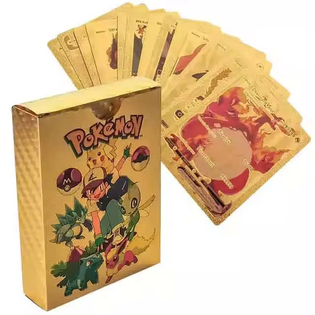 55PCS Premium Trading Card Collection Box Set – Gold, Silver, Rainbow & Black Edition for Collectors