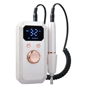 Portable Rechargeable Professional Nail Care Tool Nail Drill Machine, 32000 Rpm Electric Nail File, Gel Polish Remover, Home Salon Manicure Kit