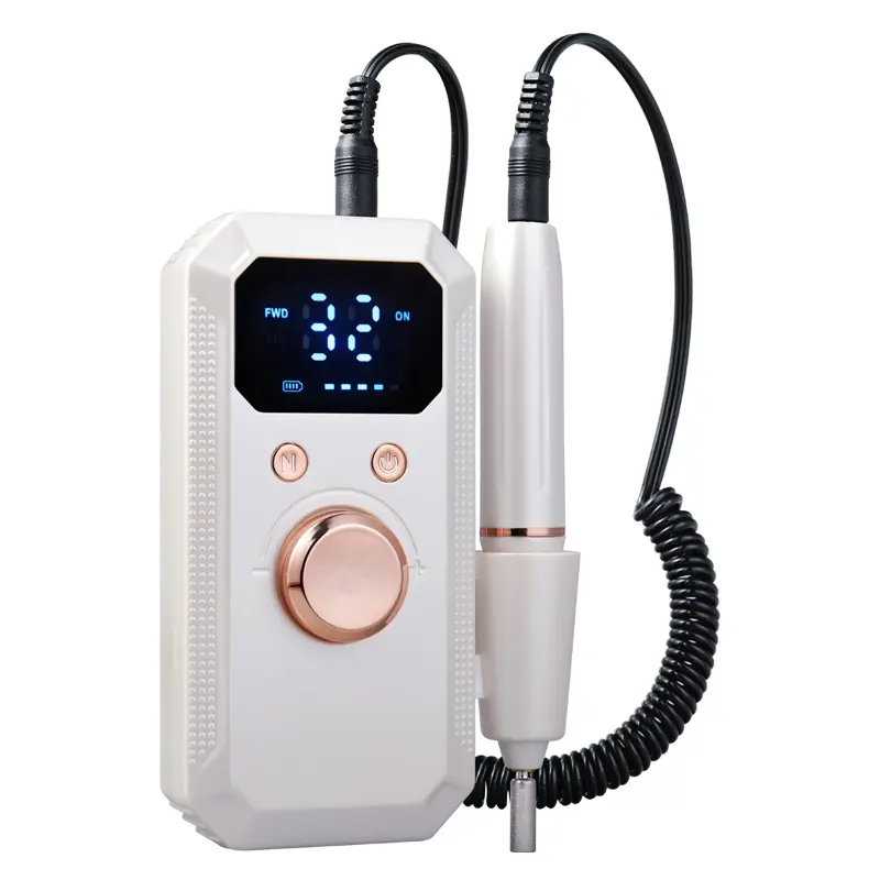 Portable Rechargeable Professional Nail Care Tool Nail Drill Machine, 32000 Rpm Electric Nail File, Gel Polish Remover, Home Salon Manicure Kit, Nail Tools