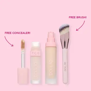 Full Coverage Complexion Bundle | TCE Foundation, TCE Concealer, Airbrush Foundation Brush Full Coverage Complexion Bundle | TCE Foundation, TCE Concealer, Airbrush Foundation Brush