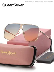 QueenSeven Unisex Classic Modern Full Frame Sunglasses Water Activity Oversize Frame Sunglasses UV400