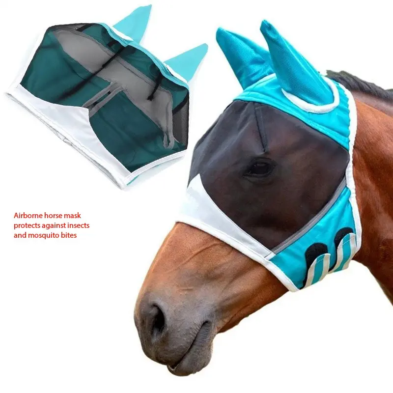 1pc breathable, Airborne Airflow horse mask, mosquito bite and insect prevention horse head cover, made of elastic material, suitable for hor, Horse Supplies, Accessories, Equine