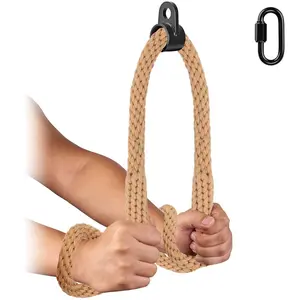 Kipika Tricep Rope 40 Inch - Heavy-Duty Nylon Gym Pull Down Rope with Swivel Attachment for Cable Machine Curl Machine AB Machine - Cable Machine Accessories for Home Gym
