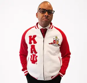 Kappa White Varsity Fleece Jacket