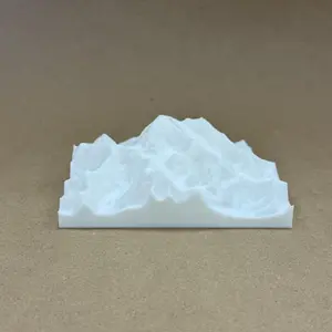Custom 3D Printed Mountain Topographical Map – Personalized Peak Relief Art