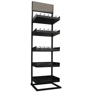 Display Rack Aerosol Assortment - Holds up to 150 Aerosol Cans - 5 Tier Spray Paint Can Storage Rack Organizer - 68.8" H x 18.3" L x 18.3" W