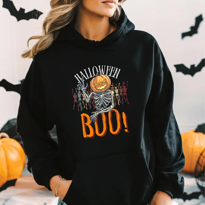 Boo Hoodie, Halloween Hoodie, Happy Halloween, Halloween Gift, Halloween Hoodie Women, Halloween 2024, Pumpkin Hoodie , Halloween Merch