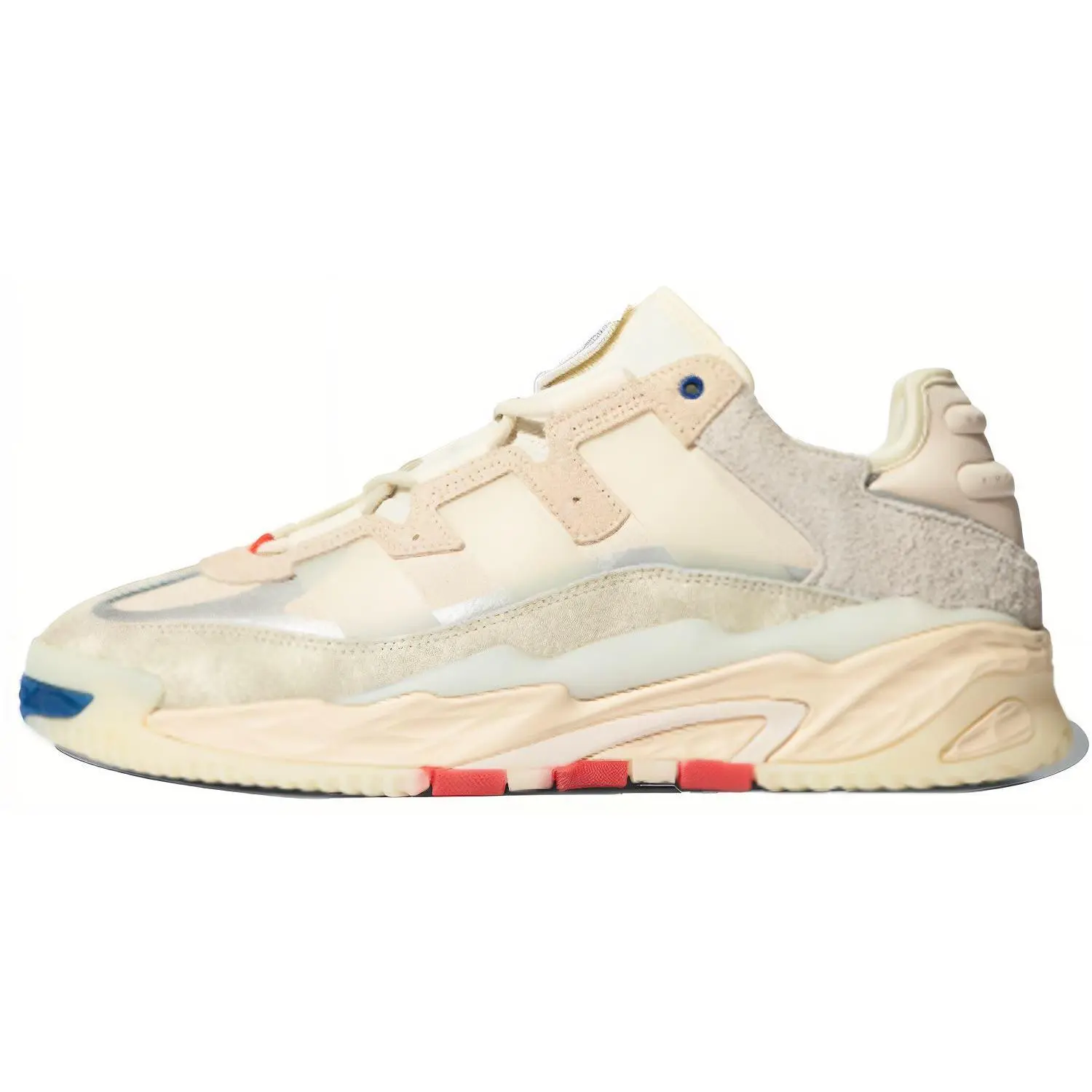 Adidas Niteball Cream White' Trendy Cushioned Low Top Sneakers Unisex FX7643