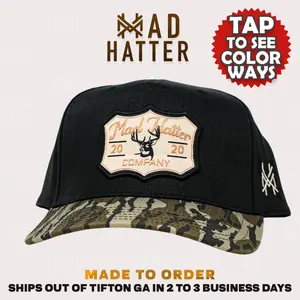 Lone Buck Embroidered Patch Snapback Adjustable Premium Trucker Hat