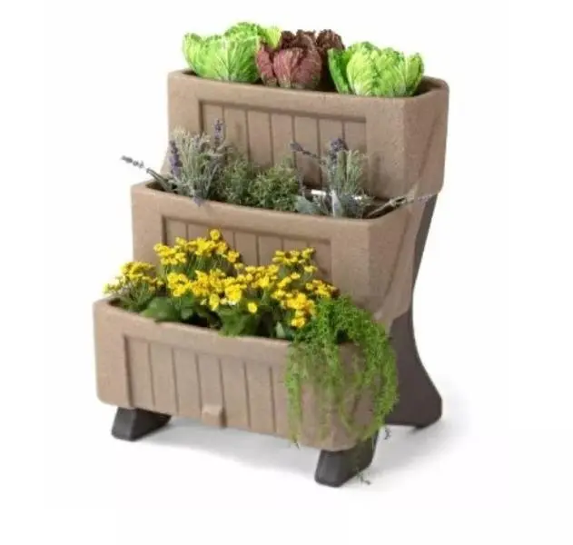 Simplay3 SIY42007R-01 3 Level Herb & Flower Garden Planter