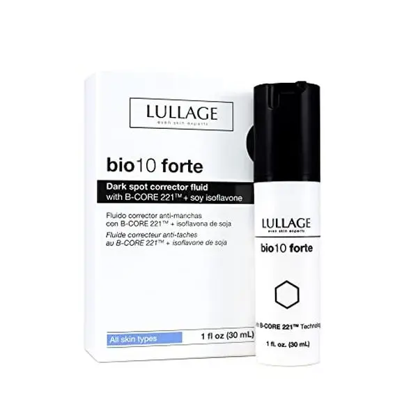 LULLAGE bio10 forte Dark Spot Corrector Fluid for All Skin Types, Formulated with B-CORE 221TM and Soy Isoflavones to help reduce dark spot appearance (1 Fl Oz) Serums Skincare Radiant Comfort