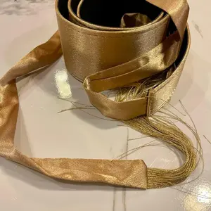 Satin belt and leather Waist Band Trendy Belt Trendy Exquisite Belt