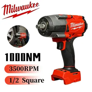 Milwaukee M18 Series Cordless Brushless High Torque Impact Wrench - 1/2" Drive, 1000 Nm Torque, Dual-Mode Speed, Heavy-Duty Power Tool for Mechanics