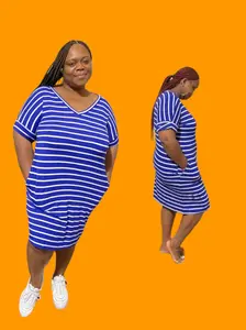Strip Q'Tee T-shirt Dress