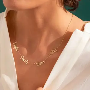 Personalized Multiple Name Necklace - Customizable with Your Names - Perfect for Family Members