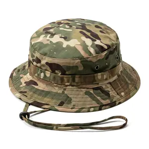 Bucket Hat Cap Cotton Fishing Boonie Brim Visor Sun Summer Men Women Camping
