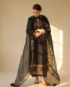 Andhera| 3PC Organza Dupatta